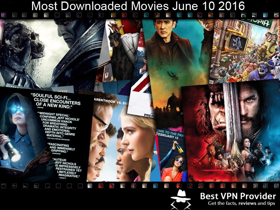 most downloaded movies june 10 2016