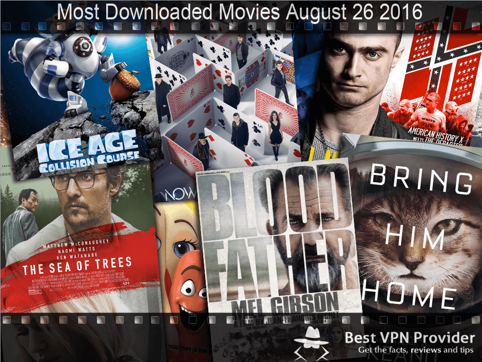 most downloaded movies august 26 2016